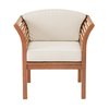 Alaterre Furniture Stamford Eucalyptus Wood Outdoor Chair with Cushions ANSF01EBO